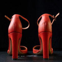 Обувки Valentino Rockstud Естествена кожа, снимка 3 - Дамски обувки на ток - 44951134