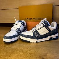  Louis Vuitton Trainer Sneaker Blue, снимка 1 - Ежедневни обувки - 45386729