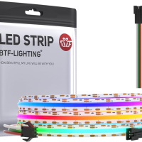 BTF-LIGHTING RGB Гъвкава LED лента 2M 180LEDs/m 14W неводоустойчива /не вкл. контролер и захранване/, снимка 1 - Лед осветление - 44989063