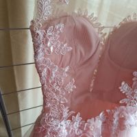 Нежна розова бална рокля ХС/С, снимка 6 - Рокли - 45680637
