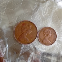 Монети Елизабет 2ра 1пени и 2пенита 1971г, снимка 2 - Нумизматика и бонистика - 45057256