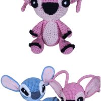 Плетена играчка Стич - Stitch, снимка 2 - Плюшени играчки - 45217840