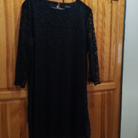 Черна дантелена рокля, снимка 6 - Рокли - 45034486