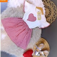 Детска Рокля в Бяло и Червено, снимка 1 - Детски рокли и поли - 45389240