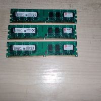 262.Ram DDR2 800 MHz,PC2-6400,2Gb,Kingston. Кит 3 броя. НОВ, снимка 1 - RAM памет - 45880704