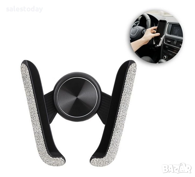 Стойка за телефон за кола с камъни, снимка 1