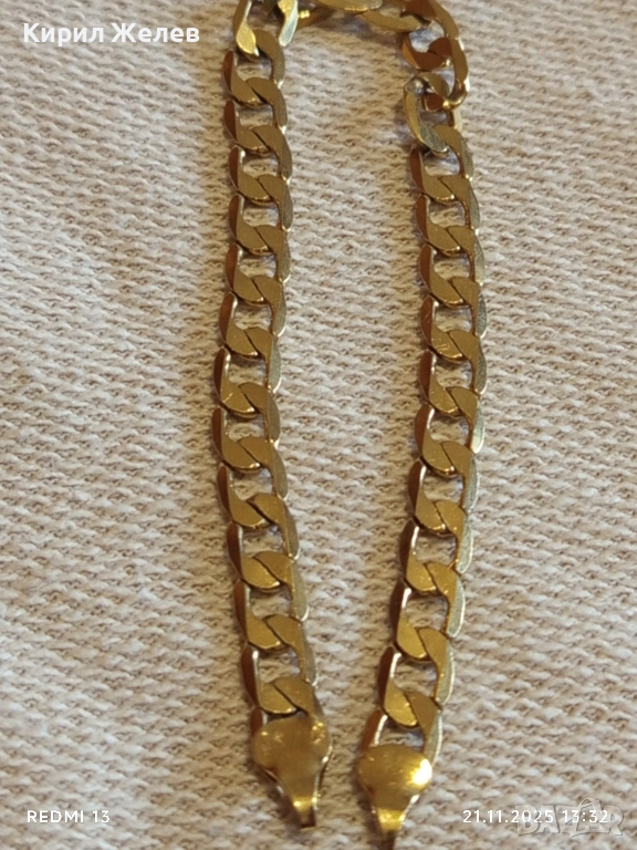 Гривна тип КРЪБ златиста много красив стилен дизайн 6994, снимка 1
