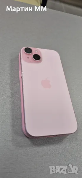 Iphone 15 128 GB Pink Като НОВ 96% Гаранция, снимка 1