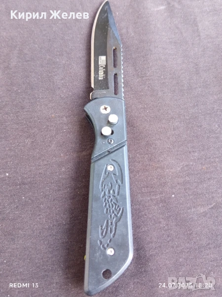 Джобен нож много красив здрав USA COLUMBIA перфектно състояние 43110, снимка 1