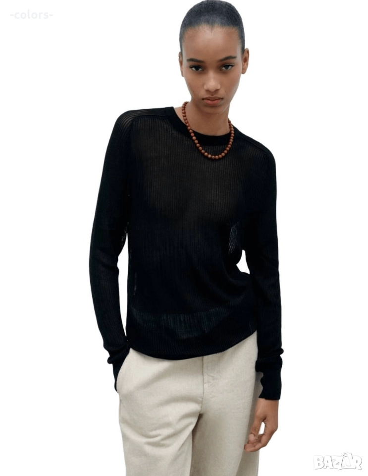 Прозрачен пуловер Zara, снимка 1