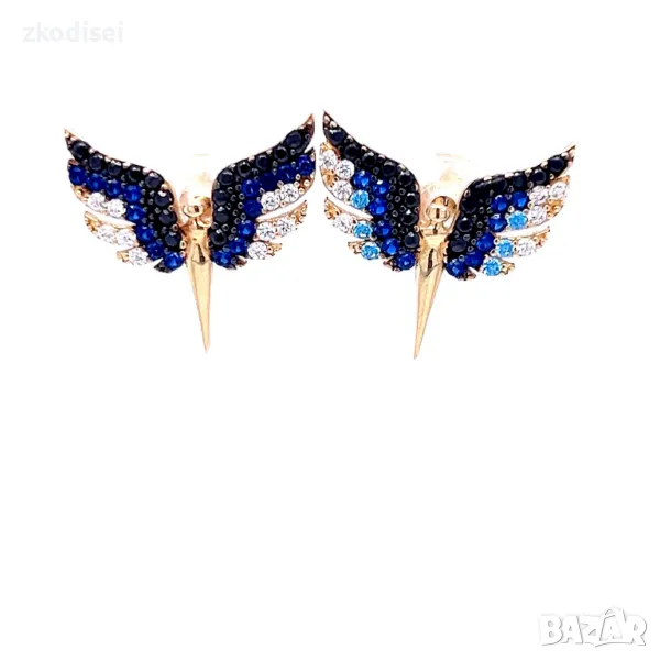 Златни обеци 2,54гр. 14кр. проба:585 модел:1139-5, снимка 1