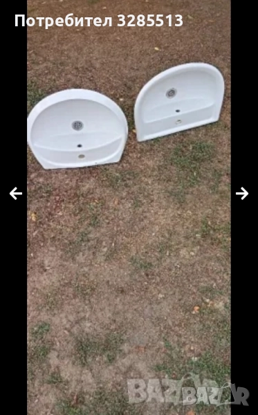 Два броя керамични мивки, снимка 1