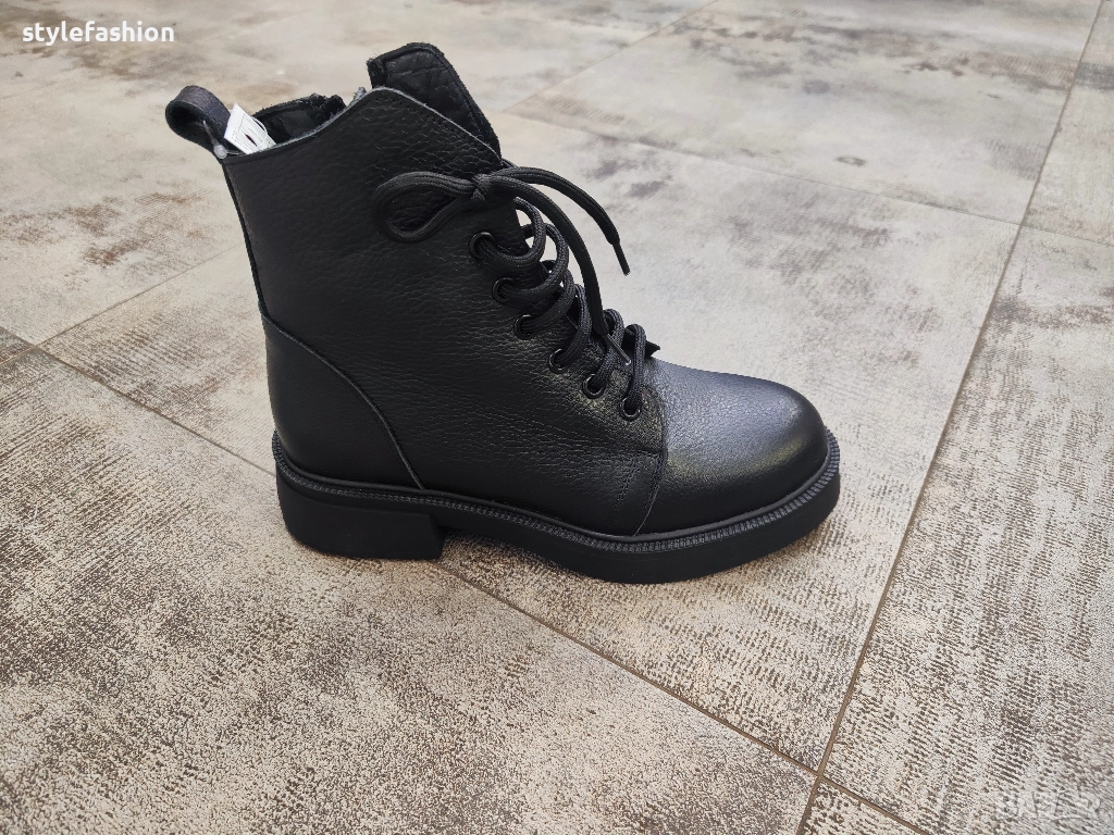 Доставка преди Коледа!Бити от естествена кожа с топъл фин хастар от естествена вълна /08, снимка 1