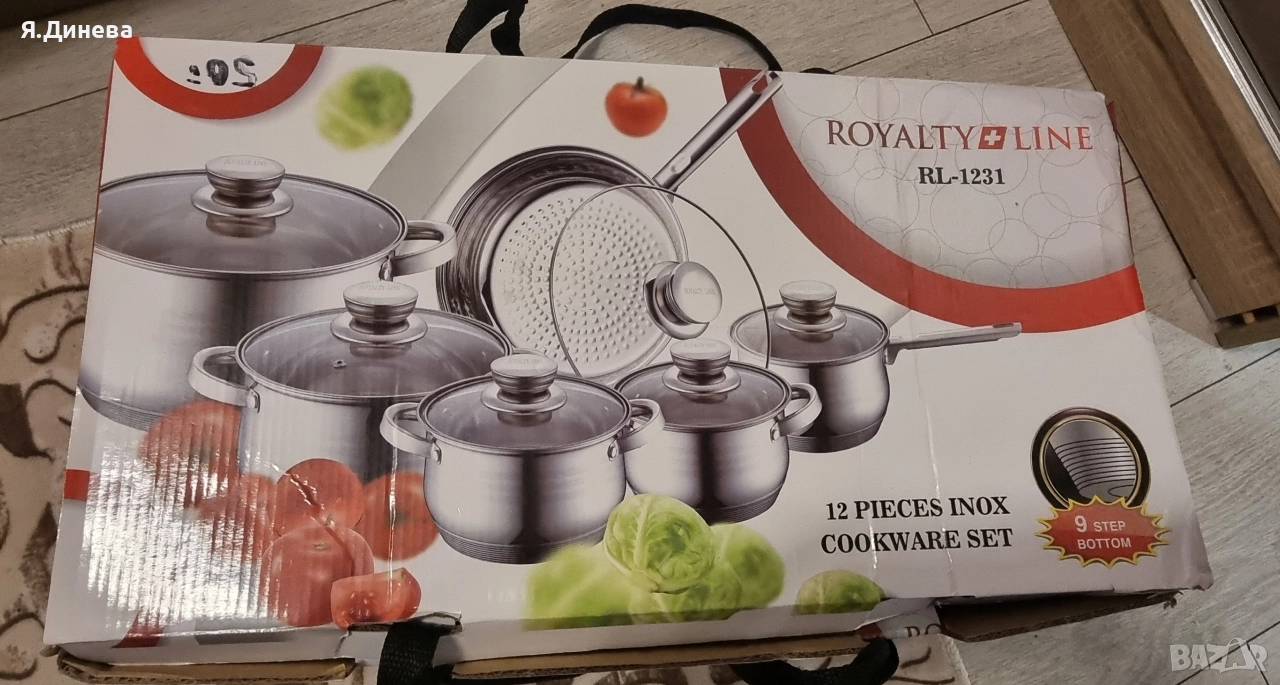 Комплект тенджери от 12ч с двойно дъно, снимка 1