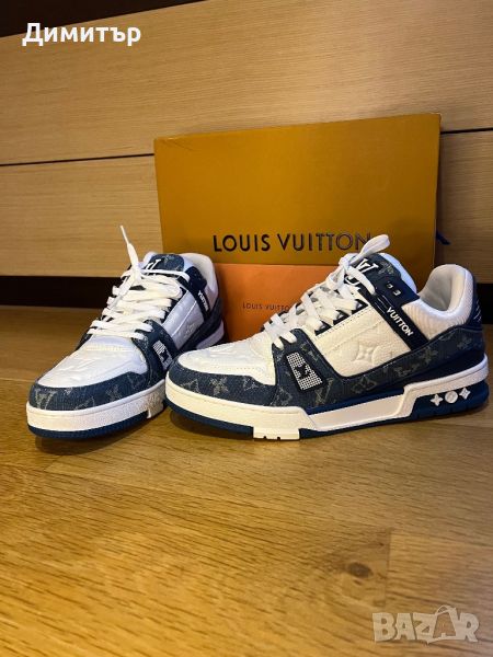  Louis Vuitton Trainer Sneaker Blue, снимка 1