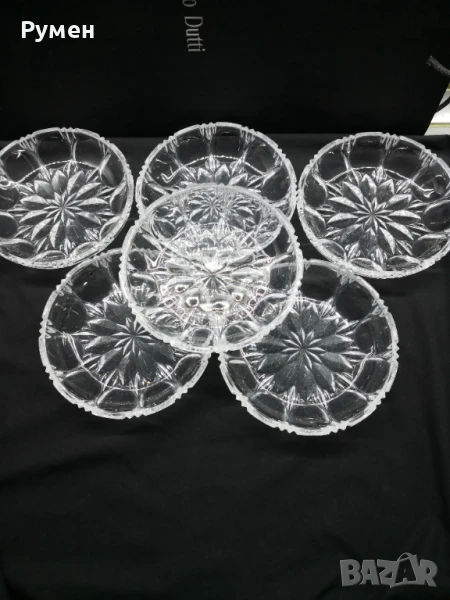 Кристални чинийки/плитки купи , снимка 1