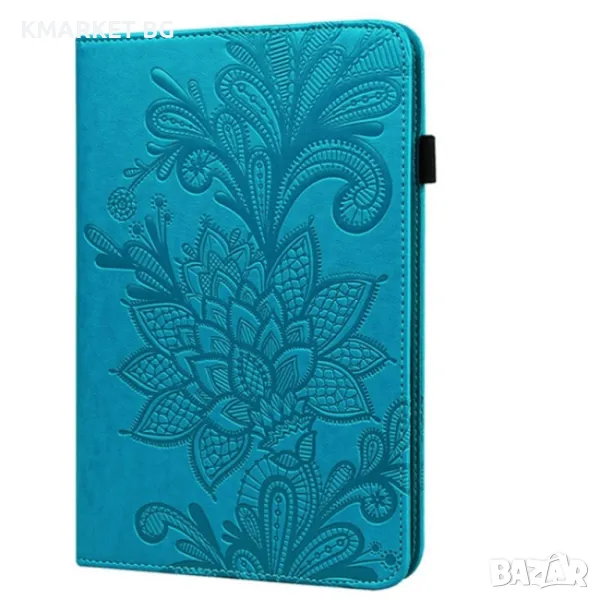 Amazon Kindle Fire HD 10 2021 / HD 10 Plus 2021 Flower Кожен Калъф и Протектор, снимка 1