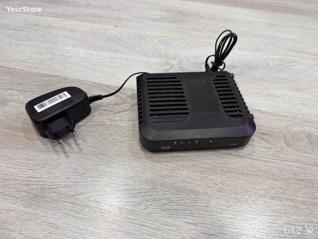 Cisco EPC3010 кабелен модем с оригинално захранване, снимка 1