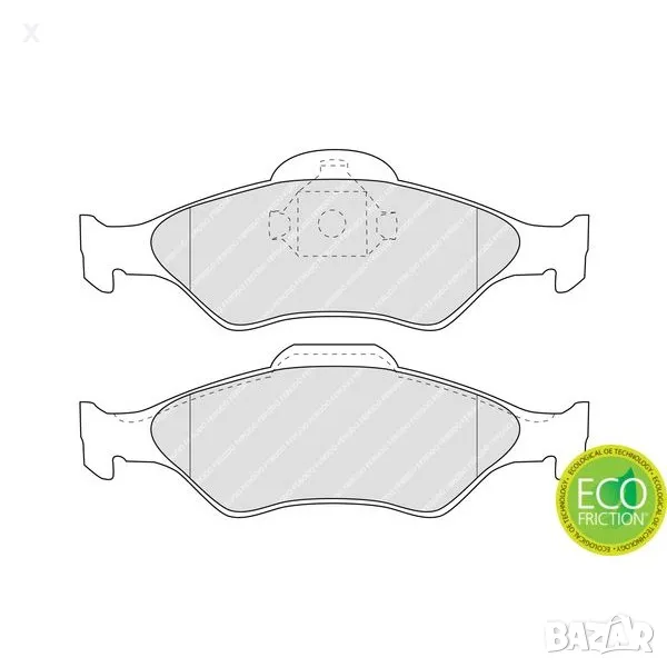 FERODO FSL1393 НАКЛАДКИ ПРЕДНИ FORD Fiesta Mk4, Mk5, KA, Courier / MAZDA 121 / 1995-2011 OE 1111857 , снимка 1