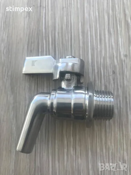 Неръждаема кран-канела за вино, ракия и други приложения, снимка 1