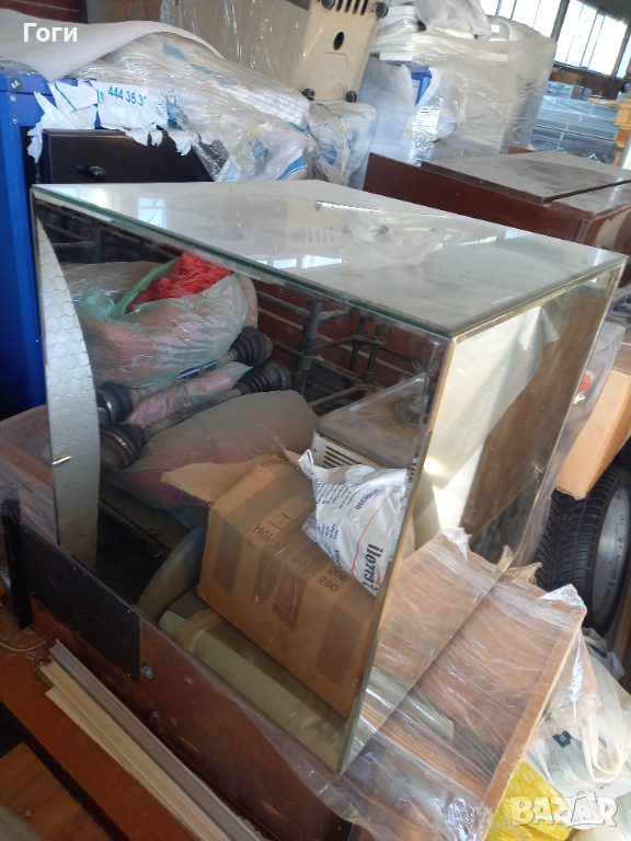 Квадратна огледална масичка с дефект, снимка 1