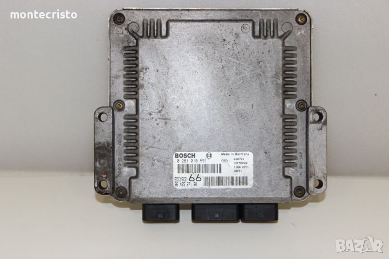 Моторен компютър ECU Fiat Scudo (1995-2007г) 0 281 010 591 / 0281010591 / 96 435 271 80 / 9643527180, снимка 1