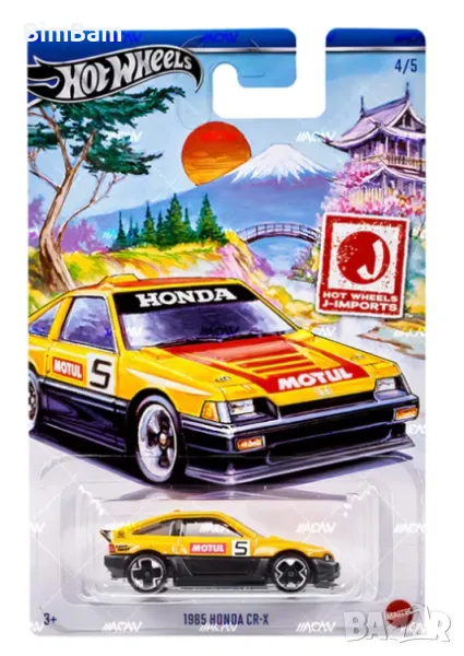 Оригинална колекционерска количка Hot Wheels 1985 Honda CR-X, снимка 1