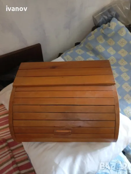 Дървена кутия за хляб , снимка 1