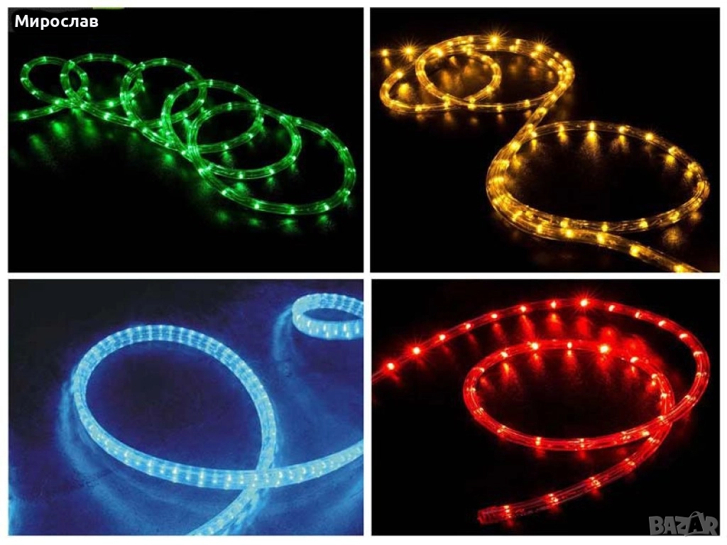 Светещ LED маркуч за коледна украса, снимка 1