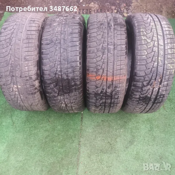 225 55 17 HANKOOK 4броя зимни дот 2020г , снимка 1