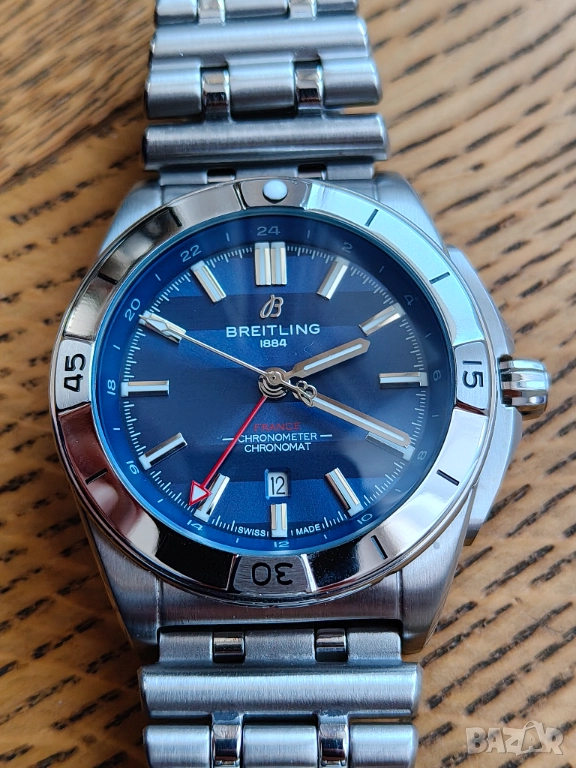 Breitling Chronomat auto GMT 44mm Limited six nations - France, бартер, снимка 1
