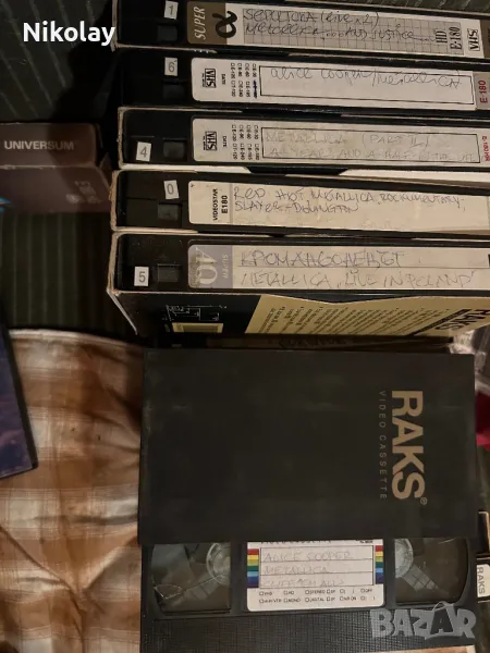 VHS 6 бр. METALLICA, ALICE COOPER, SLAYER, RHCP, SEPULTURA , снимка 1