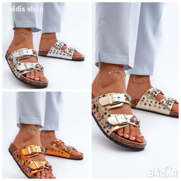 Дамски сандали марка С.Барски от еко кожа, 3цвята , снимка 1