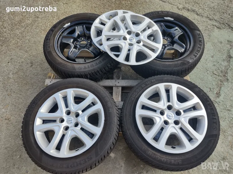 16 джанти 5х105 Opel Astra K 6,5J et41 205/55/16 Semperit 2019г Тасове, снимка 1