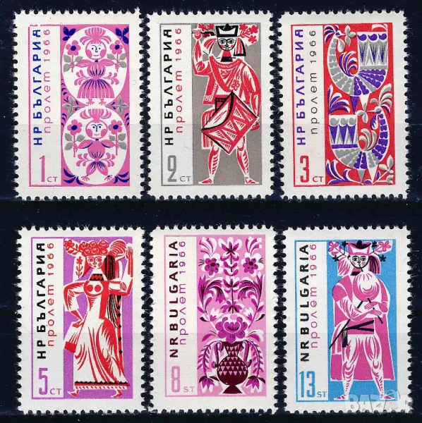 България 1966 - пролет MNH, снимка 1