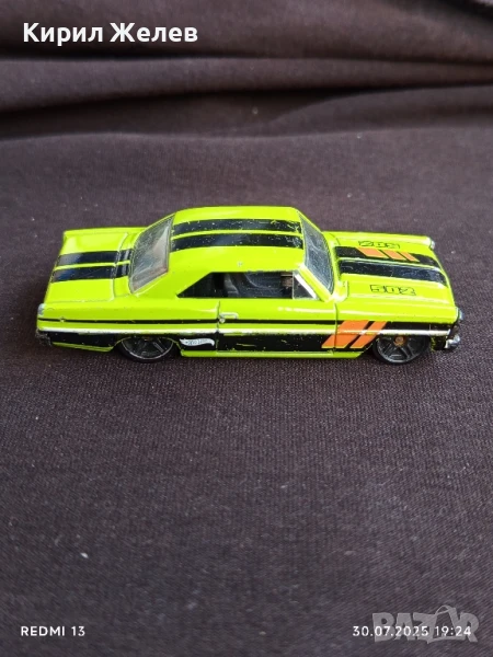 Метална количка 66 Nova TM GM Made in Malaysia за КОЛЕКЦИЯ 71951, снимка 1