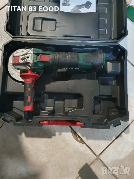 Акумулаторен Ъглошлайф Parkside PWSA 20-Li D4, снимка 1