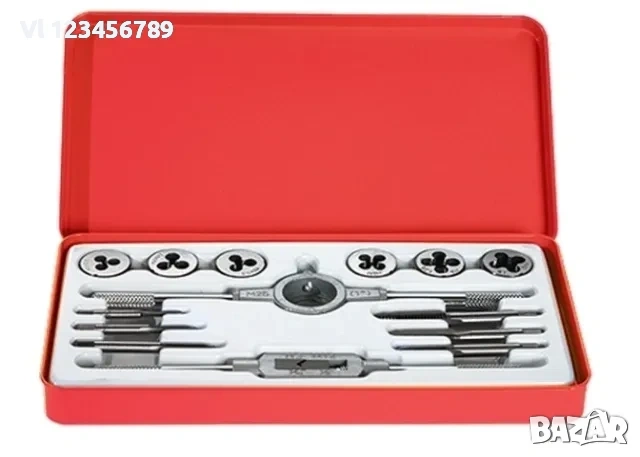 Комплект метчици и плашки М3-М10, 14 части, MTX MASTER , снимка 2 - Диамантени и режещи инструменти - 53974832