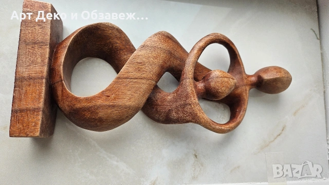 Екзотична дървена пластика, снимка 4 - Статуетки - 54261243