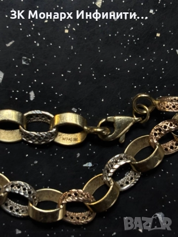 Златна гривна, снимка 3 - Гривни - 51852917