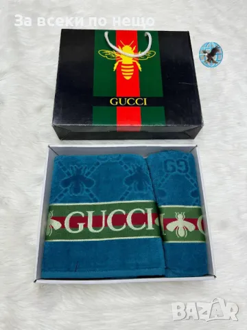 Hermes🔝Gucci Луксозни Хавлии - 2бр. в кутия - Налични Различни Цветове Код D2157, снимка 9 - Хавлиени кърпи - 49423615