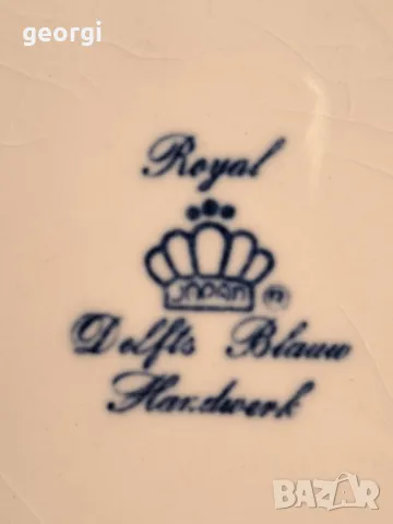 декоративна порцеланова чиния Royal Delft 7/5, снимка 5 - Декорация за дома - 49867900