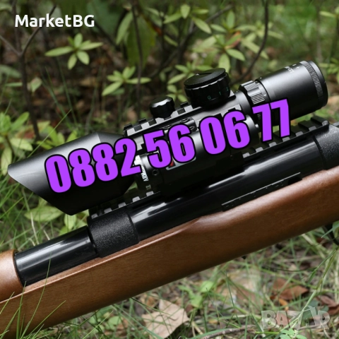 Оптика за пушка с лазерен прицел, оптически мерник 3-10x42Е, снимка 6 - Оборудване и аксесоари за оръжия - 52500579