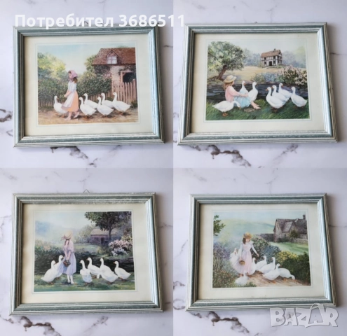 Принт в дървена рамка, снимка 3 - Картини - 52788328