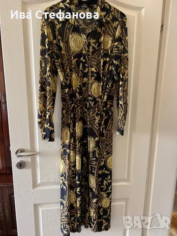 Нова дълга ежедневна елегантна рокля Versace принт роко бароко бароков стил 