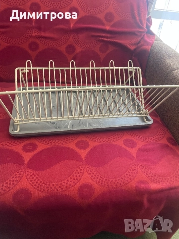 Сушилник метален за чинии /сгъваем/, сушилници за чинии с подложка - 2 бр., снимка 3 - Други - 50175088