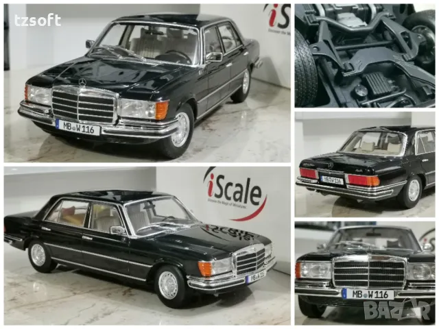 Mercedes-Benz S-class 450 SEL - W116 1975-1980 - iScale 1:18, снимка 12 - Колекции - 46914347