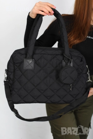 Модерна капитонирана дамска чанта 32х43, снимка 2 - Чанти - 52744059