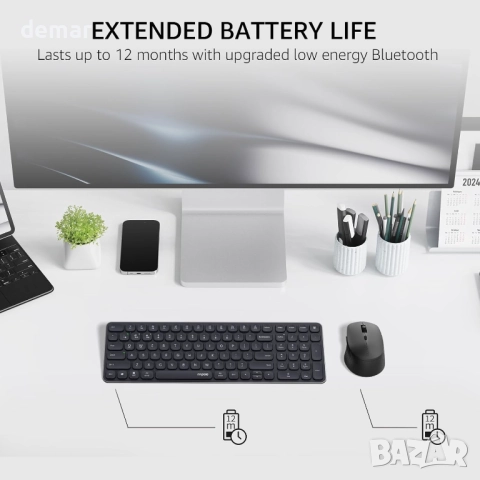 Безжични клавиатура и мишка RAPOO 9360M, снимка 9 - Клавиатури и мишки - 51919629