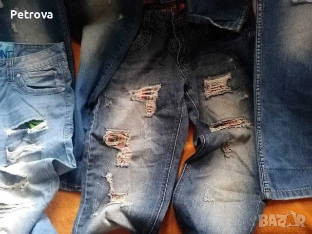 Дънки -къси и дълги -С + подарък, снимка 3 - Дънки - 53559374